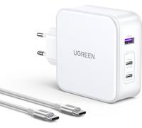UGREEN Nexode USB-A+2*USB-C 140W GaN Fast Charger+USB-C Cable wht