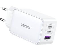 UGREEN Nexode USB-A+2*USB-C 65W GaN Tech Fast Charger blanc