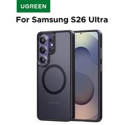 UGREEN Pour Samsung Galaxy S26 Ultra 2026 Étui magnétique transparent Coque arrière rigide pour Samsung SamsungGalaxyS26 2026 Noir TPU Clear
