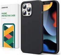 Ugreen Protective Silicone Case caoutchouc souple Housse silicone pour iPhone 13 Pro noir Housse téléphone portable