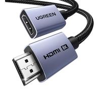 UGREEN Rallonge HDMI 2.1 8K 60Hz 4K 240 120Hz Câble d'extension HDMI Mâle Femelle 48Gbps Ultra Haute Vitesse Aluminium HDR eARC Dolby Atmos HDCP 2.3 Compatible avec PS5 4 Xbox HDTV PC Moniteur (1M)