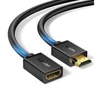 UGREEN Rallonge HDMI Câble Extension Mâle vers Femelle Câble HDMI 4K 60Hz High Speed Ethernet 18Gbps HDR 3D ARC Compatible avec PS4 PS3 Xbox One TV Stick NVIDIA Shield TV (0,5M)