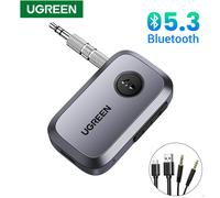 UGREEN-Récepteur audio Bluetooth 3.5 pour voiture, adaptateur sans fil, prise jack 5.3mm, micro, mains libres, accessoires haut-parleur Silver