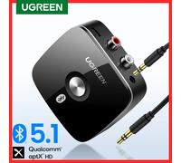 UGREEN-Récepteur audio Bluetooth RCA 5.1 aptX HD 3.5mm, adaptateur sans fil pour TV et voiture aptX avec ligne 2RCA