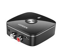 UGREEN Récepteur Bluetooth 5.1 aptX HD Adaptateur Audio Bluetooth aptX pour Chaîne HiFi EDR Technologie avec 2RCA et 3.5mm Double Connexion Haut-Parleur Amplificateur Phone Faible Latence