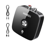 UGREEN Récepteur Bluetooth 5.3 Adaptateur Recepteur Audio Faible Latence 3.5mm Aux 2RCA Double Connexion pour Chaîne HiFi Haut Parleur Amplificateur Système Stéréo Domestique