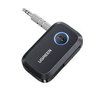UGREEN Récepteur Bluetooth 6.0 Jack Adaptateur AUX Voiture avec Micro Intégré Appels Mains Libres, Enceinte Casque Filaire, Câble 3.5mm Inclus (Noir)