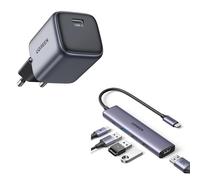 UGREEN Revodok 105 Hub USB C HDMI 4K avec Nexode 30W Chargeur USB C