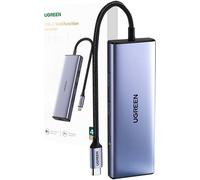 Ugreen Revodok 9W1 Adaptateur Cm490 Hub Usb-C, 2X Usb-A 3.0, Usb-A 2.0, 2X Hdmi 4K/60Hz, Sd/Tf, Rj45 (Star Grey)