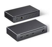 UGREEN Revodok Max 208 Docking Station Thunderbolt 4 Double Écran Extension | 8 en 1, 3 TBT4, 40Gbps, Unique 8K30Hz, Double Affichage 4K60Hz, Multi USB 3.2 10Gbps, Ethernet Gigabit, 85W Charge, DC 140W