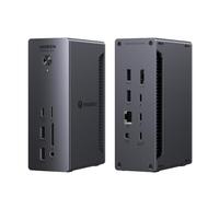 UGREEN Revodok Max 213 Dock Thunderbolt 4 40Gbps Station Accueil 13 en 1 Dual 4K 60Hz Unique 8K 30Hz Écran Extension 90W Charge pour Ordinateur avec USB 10Gbps RJ45 2.5GbE SD TF 3.5mm Audio Port