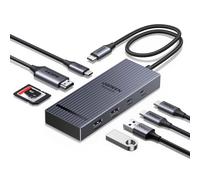 UGREEN Revodok Pro 108 Hub USB C 8 en 1 Adaptateur Multiport USB C | HDMI 4K 60Hz, 10Gbps Transfert Rapide, PD 100W Charge, Lecteur de Carte SD TF, Compatible avec MacBook iPad Pro Air iPhone 17
