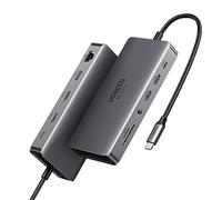 UGREEN Revodok Pro 211 Station d'Accueil USB C 11 en 1, Double HDMI 4K @ 60 Hz, 8K @ 30 Hz, Ports USB-A 10 Gbit/s, PD 100 W, Ethernet, SD/TF, Audio 3,5