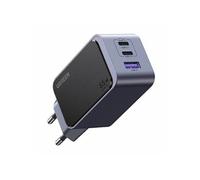 Chargeur secteur Ugreen Gan avec 2 USB-C et 1 USB-A 65W Gris anodisé