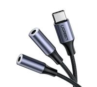 UGreen Séparateur audio auxiliaire avec câble USB-C, 25 cm (argent)