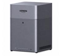 Ugreen Serveur NAS DH4300 Plus – 4 baies, 120 To – Gris anodisé + câble HDMI
