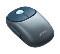 TORTOISE LOOK UGREEN Mouse Inalámbrico Recargable 2.4G y Bluetooth, Silencioso Click Con Receptor USB, Mouse Ergonómico 5 Botones y dpi 400