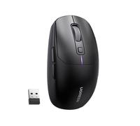 UGREEN Souris Bluetooth rechargeable RVB sans fil avec capteur DPI 5K, 6 boutons programmables, ultra légère, souris sans fil USB compatible avec ordinateur portable Windows 11 macOS Linux (noir)