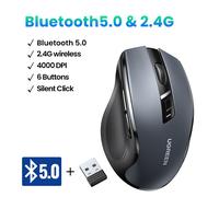 UGREEN-Souris sans Fil Ergonomique,4000 ug I,Silays euse,6 lèvent,pour MacPle,Tablette,Ordinateur Portable,2.4G - Type BT5.0 and 2.4G Mouse