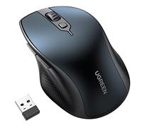 UGREEN Souris sans fil ergonomique Bluetooth 5.0 pour ordinateur portable, 2,4 G sans fil avec récepteur USB, 1000/1600/2000/4000 DPI, souris silencieuse à 5 boutons pour MacBook, PC, ordinateur de