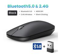 UGREEN-Souris sans fil pour MacPlePro,Dallas M2,iPad,tablette,ordinateur portable,PC,clic silencieux,4000G,2.4 ug I,40db - Type Bluetooth 2.4G Black #A