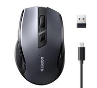 UGREEN Souris sans Fil Souris Bluetooth et 2,4 GHz Rechargeable Rapidement avec Longue Autonomie Ergonomique et Silencieuse 5 Niveaux DPI 6 Boutons Compatible avec PC Tablette Windows MacOS Android