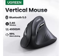 UGREEN-Souris Verticale Sans Fil, Bluetooth Inconnu, 2.4G, Ergonomique, 4000 ug I, 6 lèvent Muets, pour MacPle, Tablette, Ordinateur, PC Mini -Milk Tea Beige