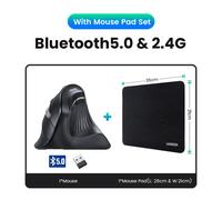 UGREEN-Souris Verticale Sans Fil,Bluetooth Inconnu,2.4G,Ergonomique,4000 ug I,6 lèvent Muets,pour MacPle,Tablette,Ordinateur,PC - Type Mouse Pad Set #A