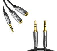 UGREEN Splitter Audio Jack 3.5mm Mâle vers Double Jack Femelle
