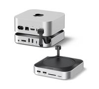 UGREEN Station d'accueil et Support pour Mac Mini M4 et M4 Pro Docking Station Hub USB C avec Boîtier M.2 NVME SSD DisplayPort 4K 240Hz 144Hz 5 USB 3.2 4A1C 10Gbps Fente SD TF 3.5mm Aux