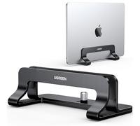 UGREEN Support Ordinateur Vertical en Aluminium Laptop Stand Vertical | Porte PC Portable Bureau Réglable Compatible avec MacBook Pro Air MateBook Chromebook Surface Dell HP iPad Pro Air Noir