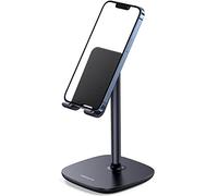 UGREEN Support Téléphone Bureau Hauteur Appropriée pour Appels Vidéo Porte Téléphone Inclinaison Réglable Compatible avec iPhone 14 Pro Max 13 12 11 X Galaxy S22 S21 Redmi Note 10 Pro, Bleu Foncé