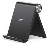 UGREEN Support Téléphone Bureau Réglable Pose Smartphone Pliable | Compatible avec iPhone 18 Pro Max 17 16 15 14 13 Galaxy S25 Ultra S24 S23 S22 Pixel 10 9a 8a 7a Redmi Note Noir