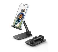 UGREEN Support Téléphone Bureau Réglable Pose Téléphone Portable Pliable Porte Stand Smartphone Table Compatible avec iPhone 14 Plus Pro Max 13 Mini 12 Galaxy S23 S22 S21 Note20 Redmi (Noir)