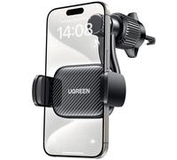 UGREEN Support Téléphone Voiture Rotation 360 Degrés Ventilation Porte Smartphone en Aluminium Compatible avec iPhone 17 Pro Max Air 16 15 14 13 12 Galaxy S25 S24 Pixel 10 9 8