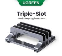 UGREEN-Support vertical en aluminium pour ordinateur portable, pour MacPleAir Pro, tablette, iPad, téléphone Metal Dual Slots