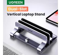UGREEN - Support Vertical pliable en aluminium pour MacBook Air Pro, pour ordinateur portable et tablette Double fentes en métal