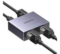 UGREEN Switch Ethernet 2 Port 1000 Mbps RJ45 Splitter Network Compatible avec Ordinateur Routeur Décodeur Téléviseur