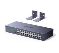 UGREEN Switch Ethernet Gigabit 24 Ports Hub Réseau LAN 1000Mbps | Montage sur Bureau ou Mural Splitter pour Bureau et Maison Multiprise RJ45 Compatible avec PC TV Imprimante Caméra Routeur