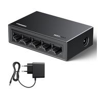 UGREEN Switch Ethernet Gigabit 5 Ports Hub Ethernet 10 100 1000Mbps Switch RJ45 Idéal pour Bureau et Maison Plug Play Multiprise RJ45 Compatible avec PC TV Imprimante Caméra Routeur