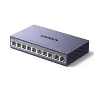 Ugreen Switch Ethernet 10 ports Gigabit – 8 ports PoE+ 60W – Boîtier métal, Protection 6KV