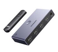 UGREEN Switch HDMI 2.1 8K 60Hz Commutateur 4K 120Hz 3 Entrées 1 Sortie 1080P Dolby Vision Atmos HDR 3D Haute Vitesse 48Gbps Compatible avec PC PS5 PS4 PS3 Switch 2 Xbox One 360 DVD TV Box Projecteur