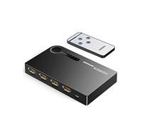 UGREEN Switch HDMI 4K Commutateur HDMI 3 Entrées 1 Sortie avec Télécommande IR Sélecteur HDMI Splitter HDCP 3D Compatible avec PS3 PS4 Nintendo switch TV stick TV Box Blu-ray DVD Décodeur