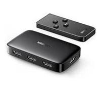 UGREEN Switch HDMI 4K 30Hz Commutateur 3 Entrées 1 Sortie 1080P 60Hz 3D Télécommande IR Compatible avec PS5 PS4 PS3 Switch 2 Xbox One TV Stick Box Chromecast Lecteur Blu Ray DVD Moniteur Projecteur