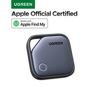 UGREEN Tracker Bluetooth intelligent, localisateur d'articles de recherche de clés SmartTag jusqu'à 2 ans de recherche de téléphone à batterie pour Apple Find My (uniquement IOS) 2-Pack Black