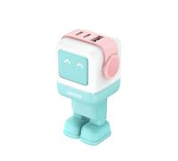 Chargeur secteur UGREEN RobotGaN 65 W Turquoise Blanc et Rose