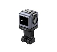UGREEN Uno 65W 3 Ports Chargeur USB C Rapide GaNFast en Forme de Robot Mignon Compatible avec iPhone 17 Pro Max Air 16 15 14 13 Pixel Galaxy PSS 45W 25W S25 S24 S23 iPad MacBook Pro Air (Noir)