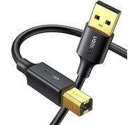 UGREEN US135-10350B Câble d'impression USB 2.0 A mâle vers B mâle Noir 1,5 m
