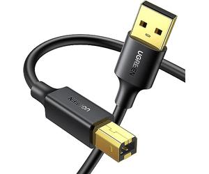 UGREEN US135-10350B Câble d'impression USB 2.0 A mâle vers B mâle Noir 1,5 m