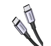 UGREEN US316 Type C to Type C Cable, 100W, 2m (Black)